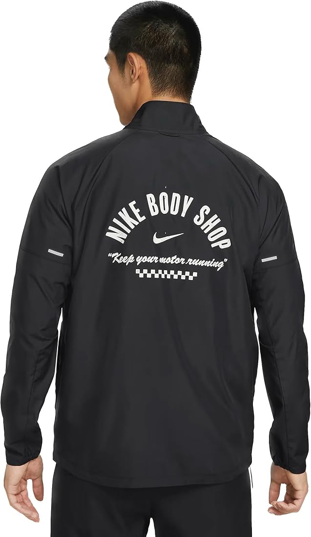 Nike AS M NK DYE Miler JKT-Black/Summit WHITE-DV9820-010-S